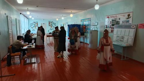 В селе Егоркино выборы проходят с национальным колоритом