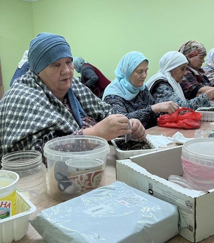 Сегодня в медресе состоялся обычный сбор чаев для бойцов