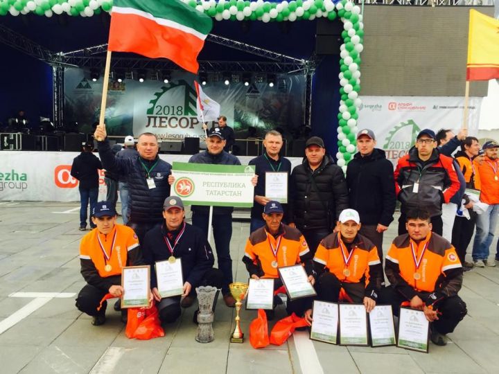 Нурлатские вальщики леса представили Татарстан на чемпионате России и заняли первое место