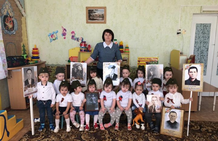 Воспитанники детского сада «Камыр Батыр» приобщились к патриотической тематике
