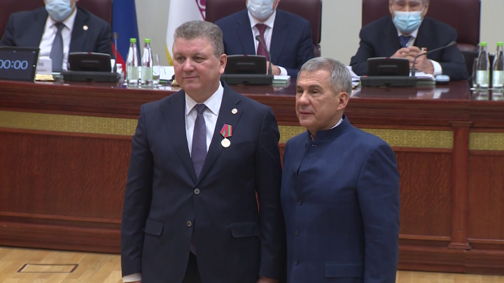 Алмаз Ахметшин удостоен медали “100 лет образования ТАССР”