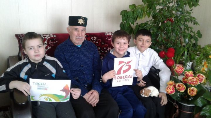 Ученики Курманаевской школы встретились с тружеником тыла