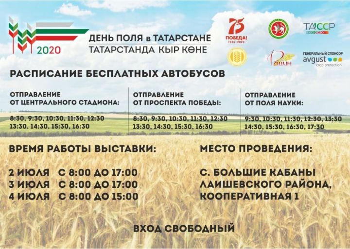 В Татарстане открылась&nbsp;выставка «День поля в Татарстане – 2020»