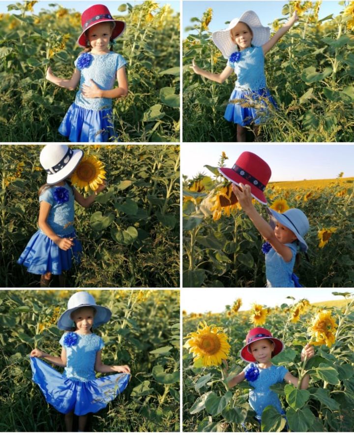 6-летняя Алия Ивандеева стала участницей летнего фотоконкурса "Панама-мама"