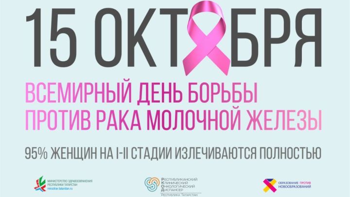 15 октября отмечается Всемирный день борьбы против рака молочной железы
