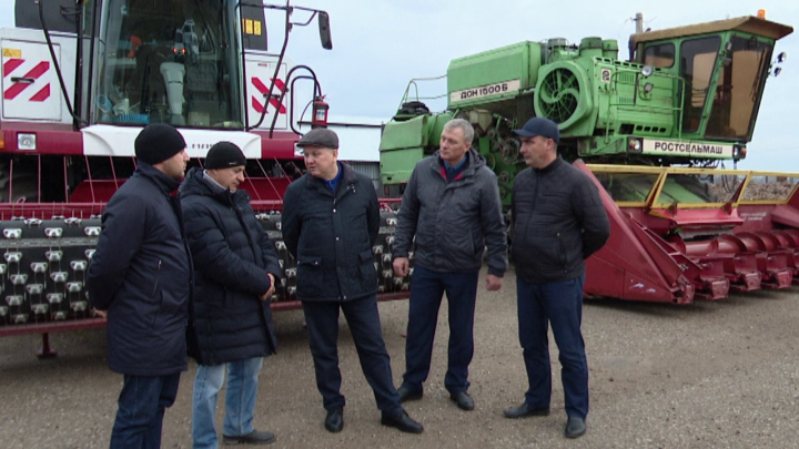 В КФХ «Алиев А Б» сельскохозяйственную технику ставят на зимнее хранение