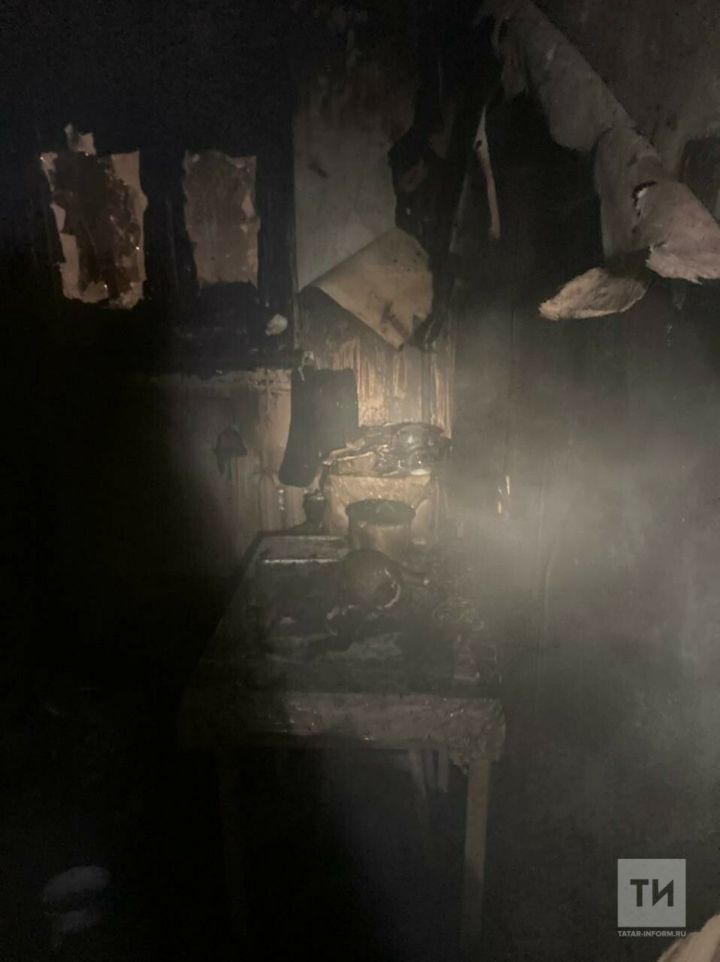 В Татарстане при пожаре спасатели эвакуировали из квартир семь человек