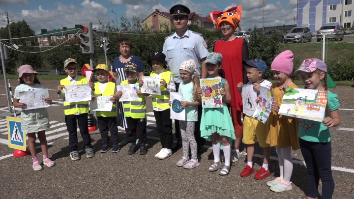 В детском саду «Камыр Батыр» прошло мероприятие по безопасности дорожного движения