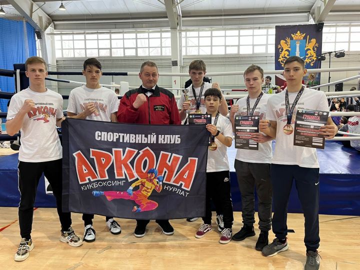 Нурлатские кикбоксеры успешно выступили на Первенстве ПФО в составе сборной Татарстана