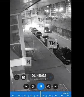 Трезвый водитель протаранил семь автомобилей в одном из дворов в Казани