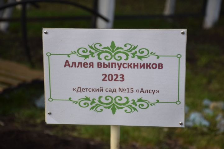 В детском саду «Алсу» города Нурлат заложили Аллею выпускников