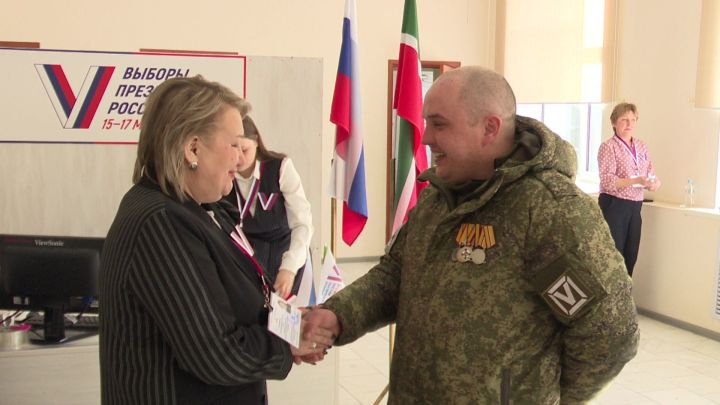 Боец СВО с позывным «Кореш» отправился на свой избирательный участок