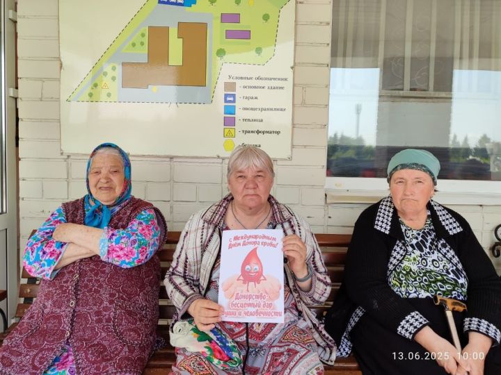В Нурлатском доме-интернате прошла беседа ко Дню донора крови