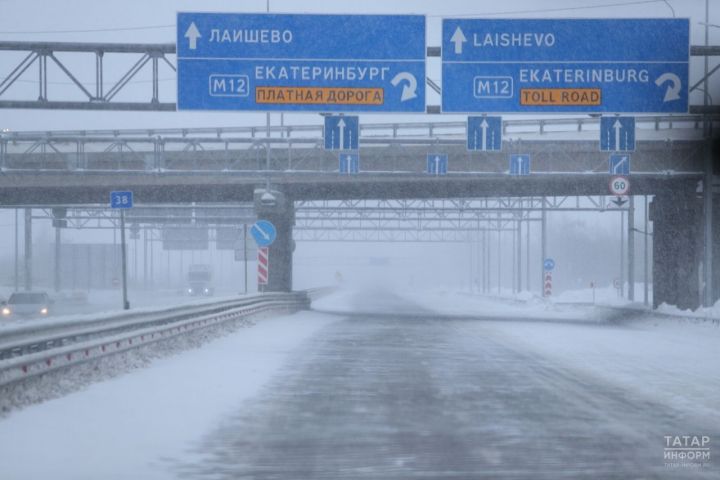 В Татарстане закрыт для фур и автобусов участок трассы Казань–Оренбург