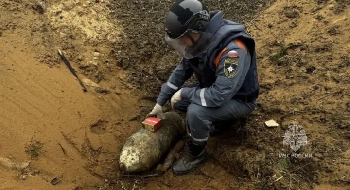 Авиабомбу времён ВОВ обнаружили в Кировском районе