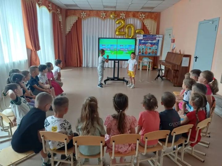 Юные пешеходы из «Солнышка» изучили ПДД на интерактивной доске