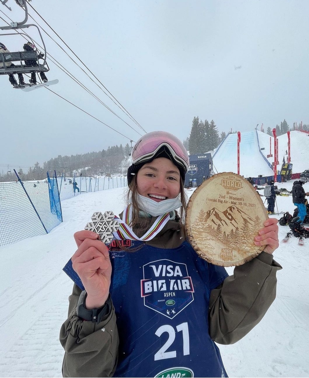 Лана Прусакова стала призером в Чемпионате мира по фристайлу в дисциплине  «биг-эйр» в США