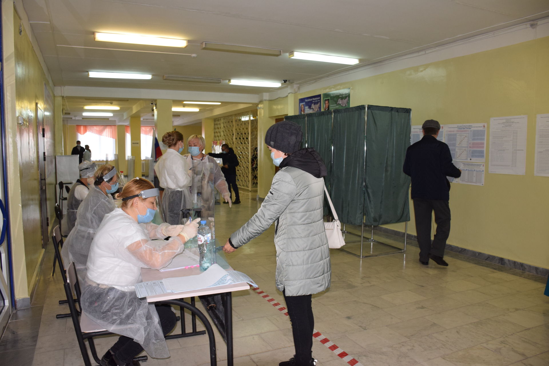 На избирательных участках Нурлата наблюдается активность голосующих