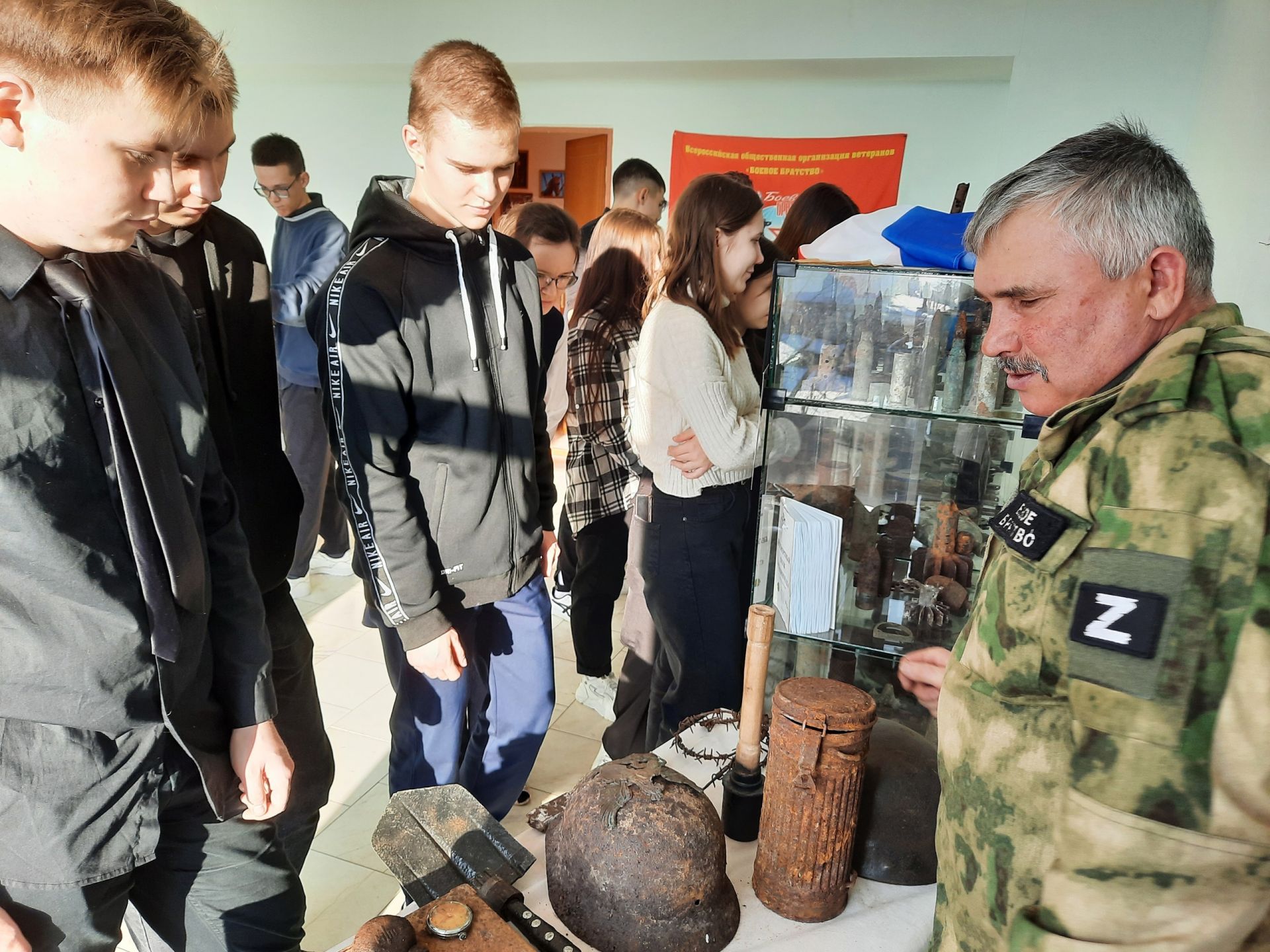 Сегодня прошел урок мужества в музее Боевой Славы Нурлата