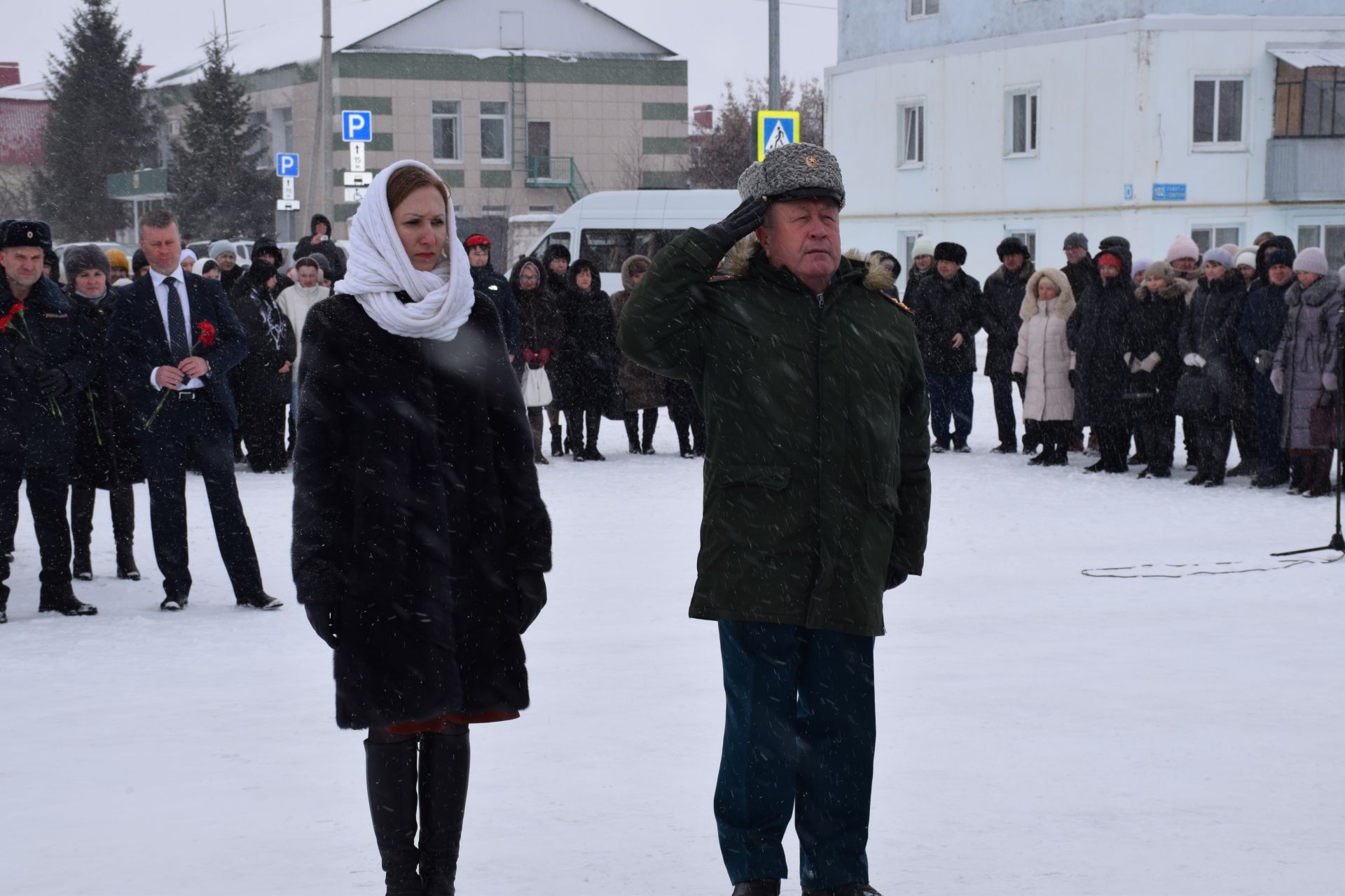 В Нурлате прошел торжественный митинг в честь Дня защитника Отечества