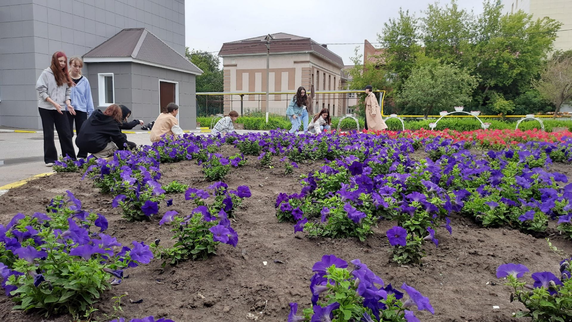 В пришкольном лагере «Юность» детей приучают к полезному труду