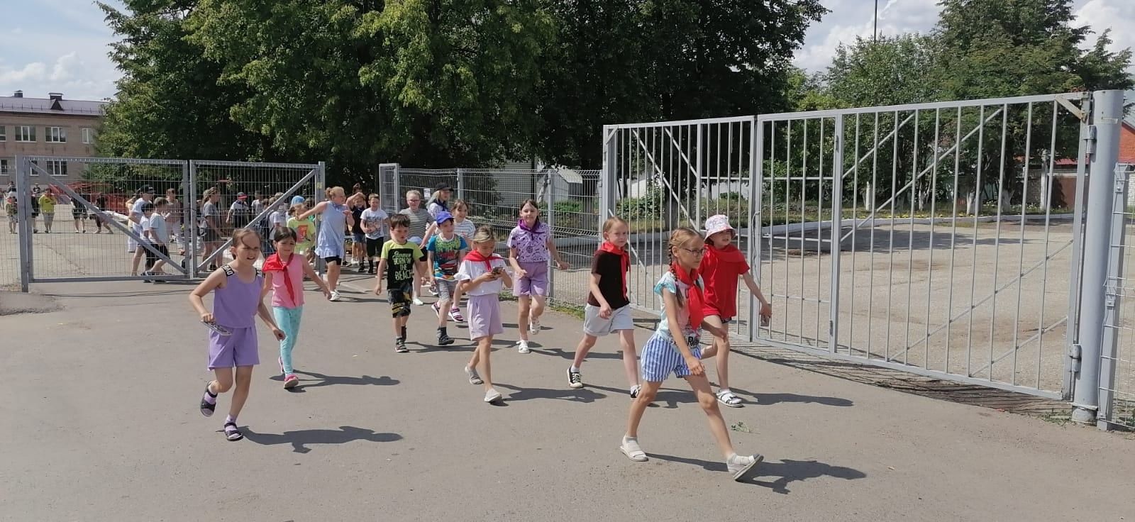 В нурлатском пришкольном лагере прошла тренировочная эвакуация по пожарной безопасности