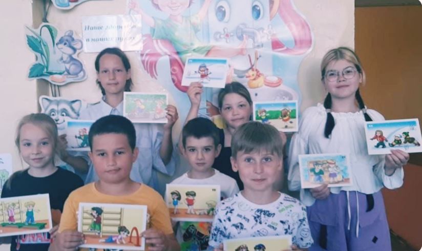 Для детей пришкольного лагеря «Солнышко» провели мероприятие в библиотеке