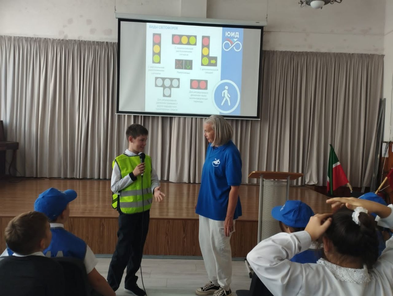 Для пятиклассников городской школы №1провели профилактическое мероприятие «Будь заметным»