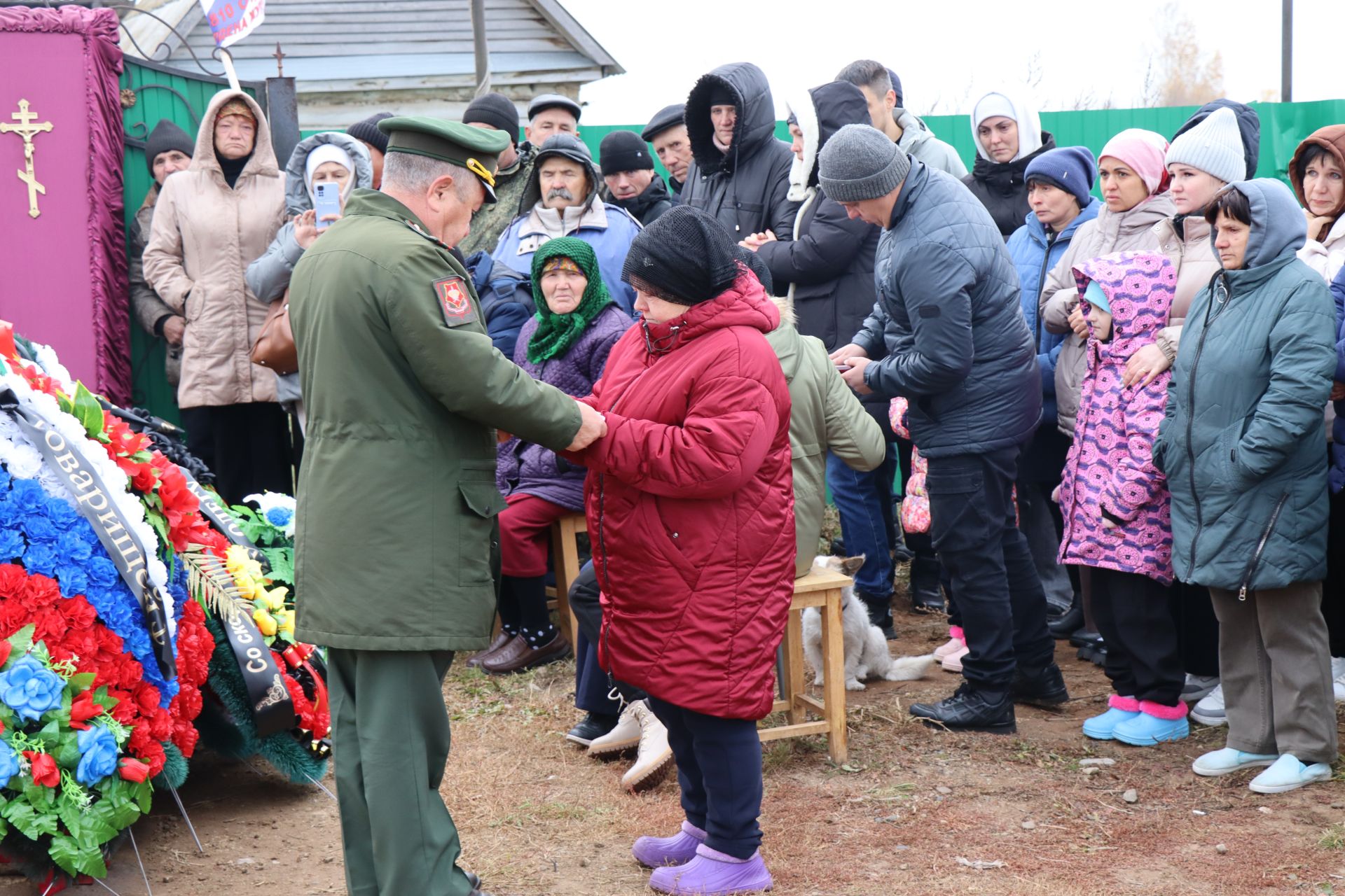 В селе Мамыково простились с героем специальной военной операции Морозовым Олегом Владимировичем