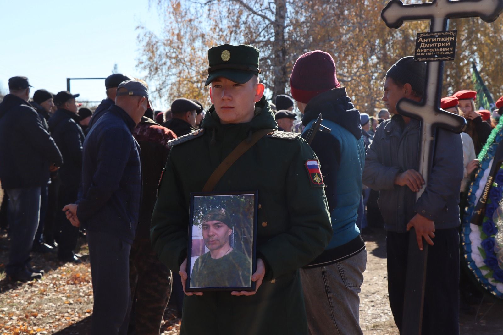 В Нурлате простились с погибшим бойцом СВО Антипкиным Дмитрием