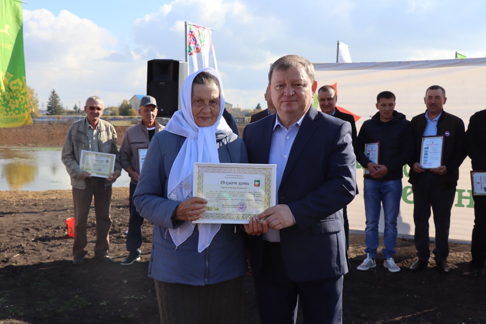 В деревне Бикулово после капитального ремонта торжественно открыли гидротехническое сооружение