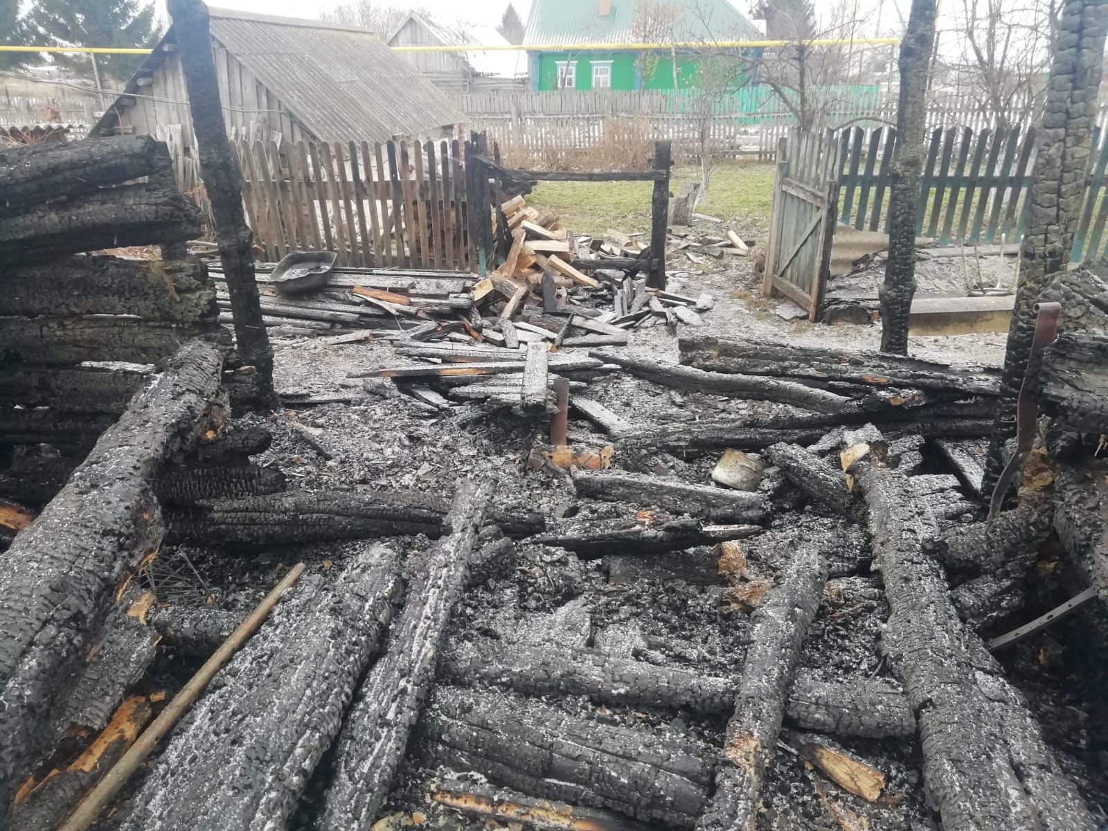 В Нурлатском районе человек сгорел вместе с домом