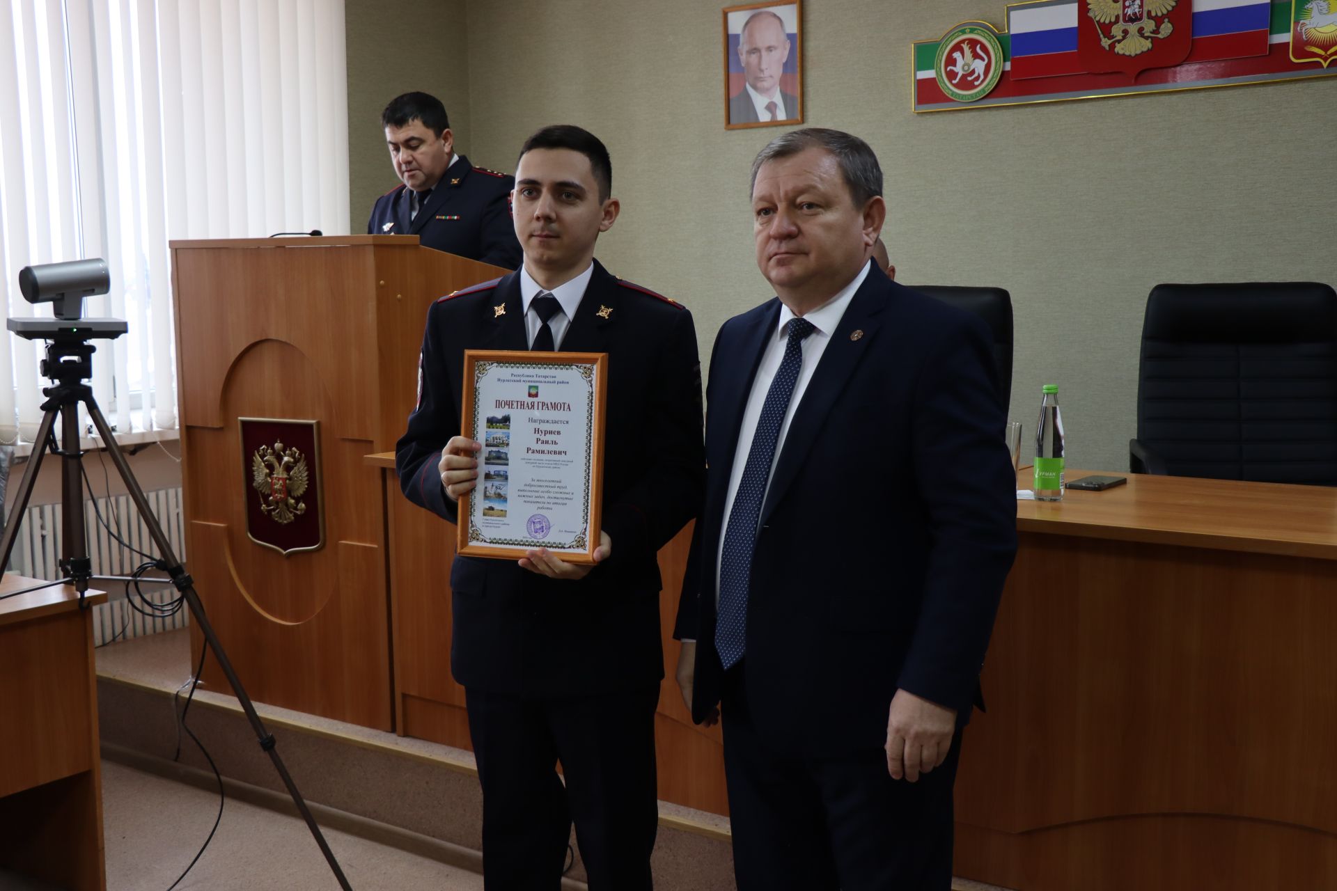 В Нурлате поздравили сотрудников органов внутренних дел с профессиональным праздником