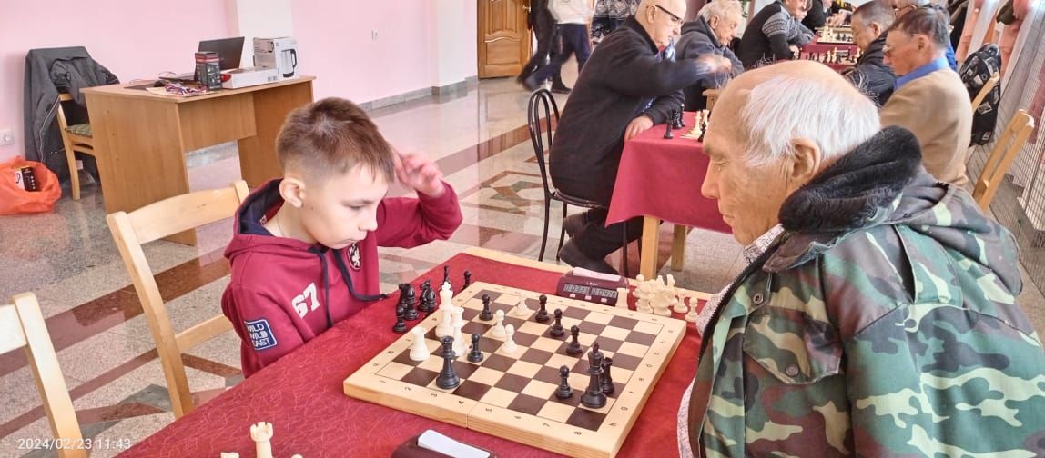 В шахматно-шашечном клубе Нурлата прошли турниры, посвященные Дню защитника Отечества