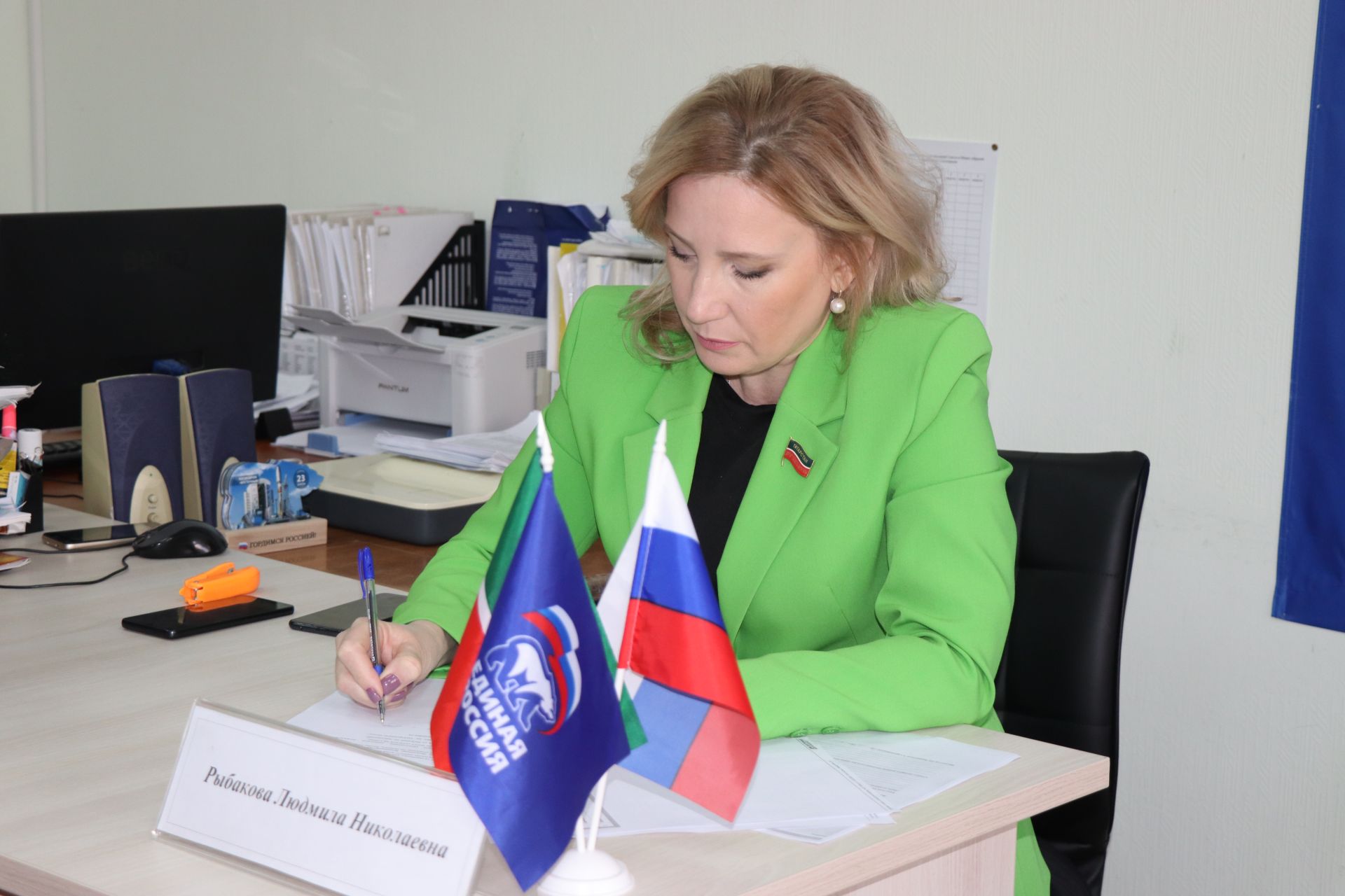 Депутат Государственного Совета РТ Людмила Рыбакова провела очередной прием граждан в Нурлате