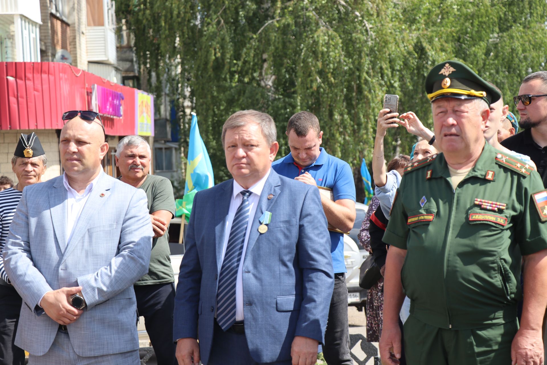 В праздновании Дня ВДВ в Нурлате принял участие боец СВО