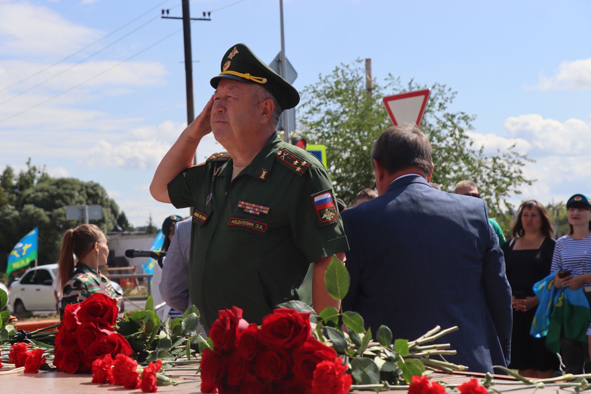 В праздновании Дня ВДВ в Нурлате принял участие боец СВО