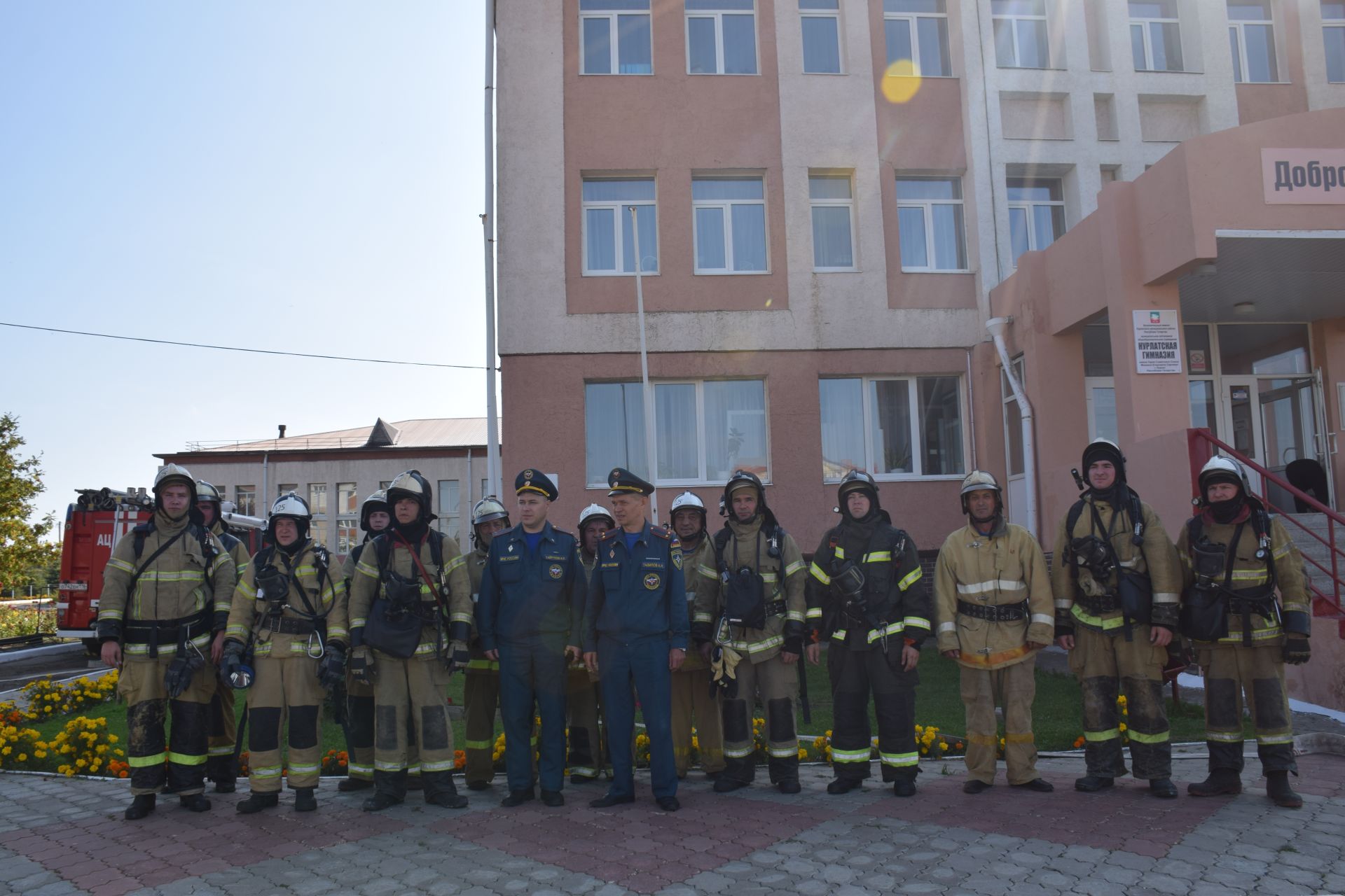 В Нурлате прошли пожарно-тактические учения