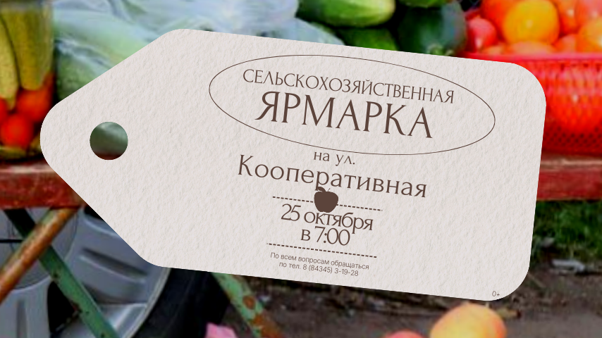 Завтра в Нурлате пройдет осенняя сельскохозяйственная ярмарка