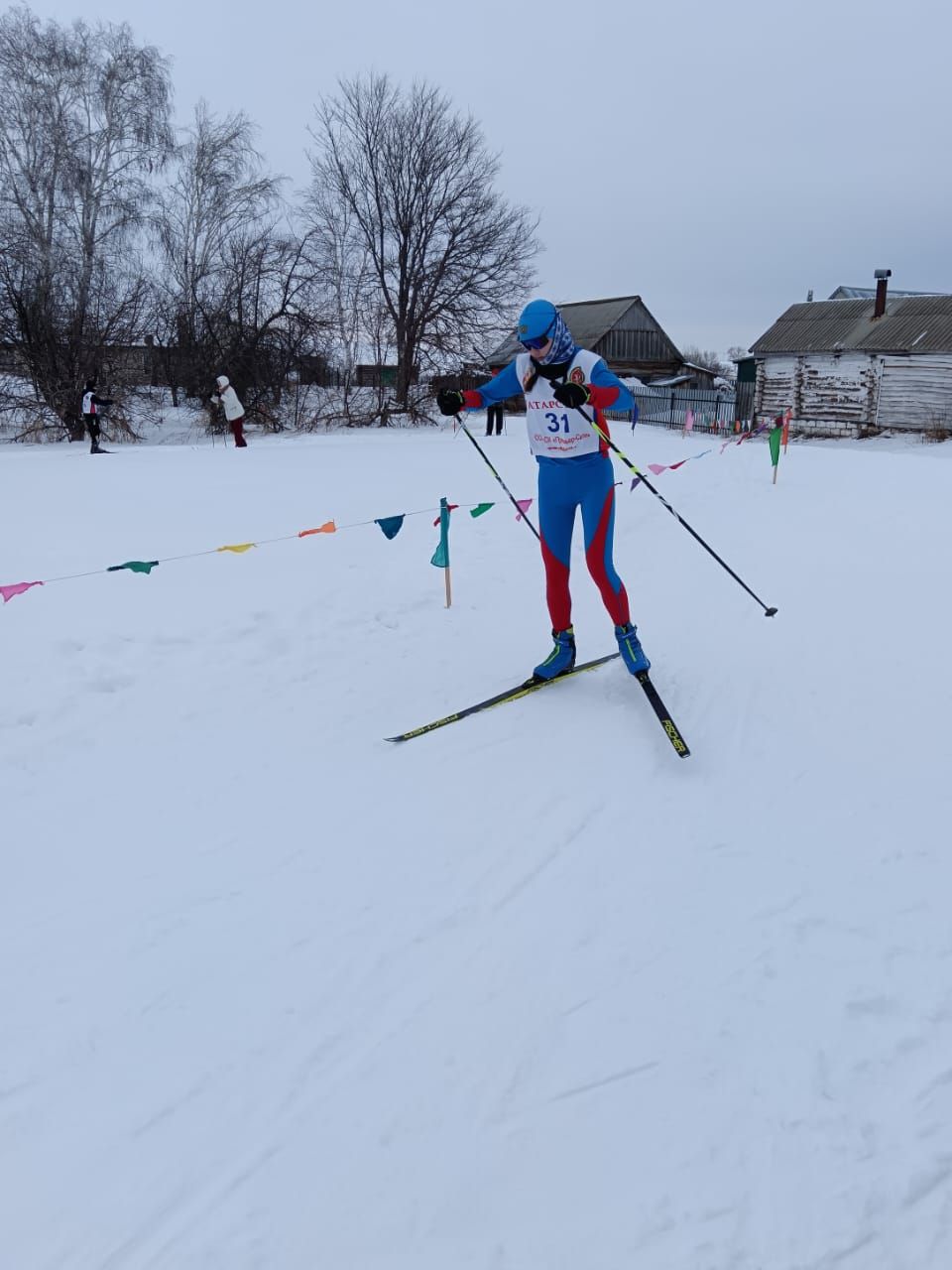 Нижнечелнинец Борис Леонтьев в день своего 80-летия организовал лыжный турнир для сельчан