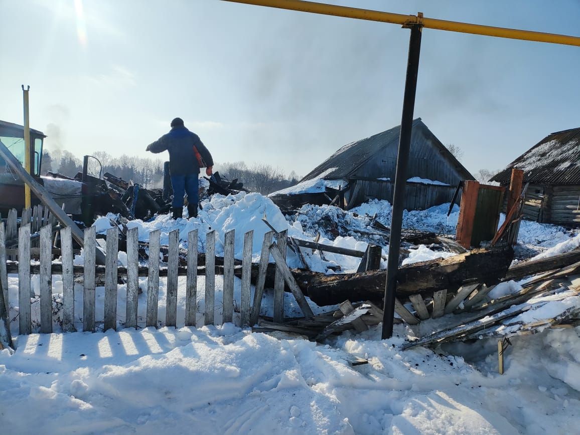 В Нурлатском районе сгорел частный дом из-за неисправного электронагревательного прибора