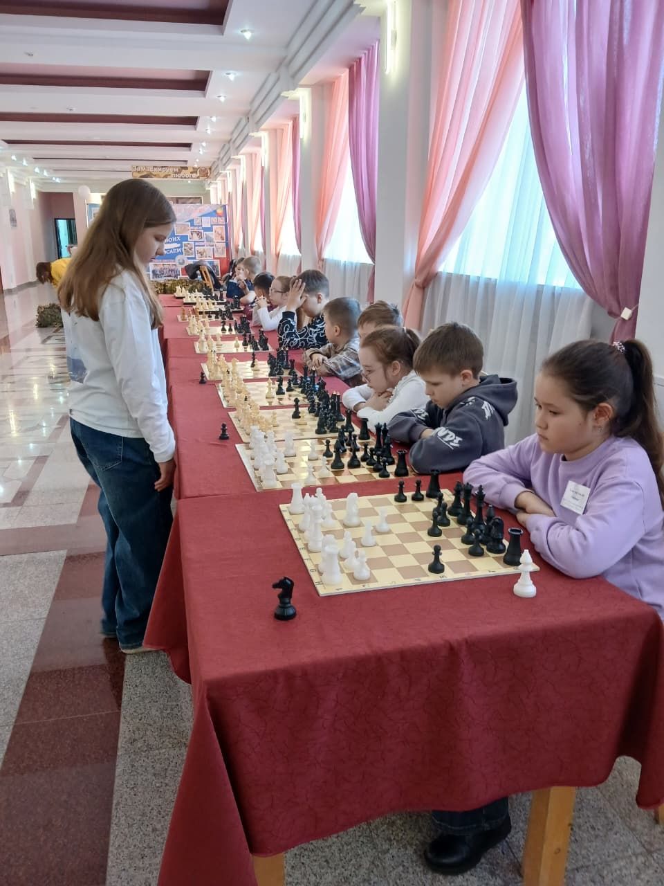 Юные шахматисты Нурлата приняли участие в сеансе одновременной игры