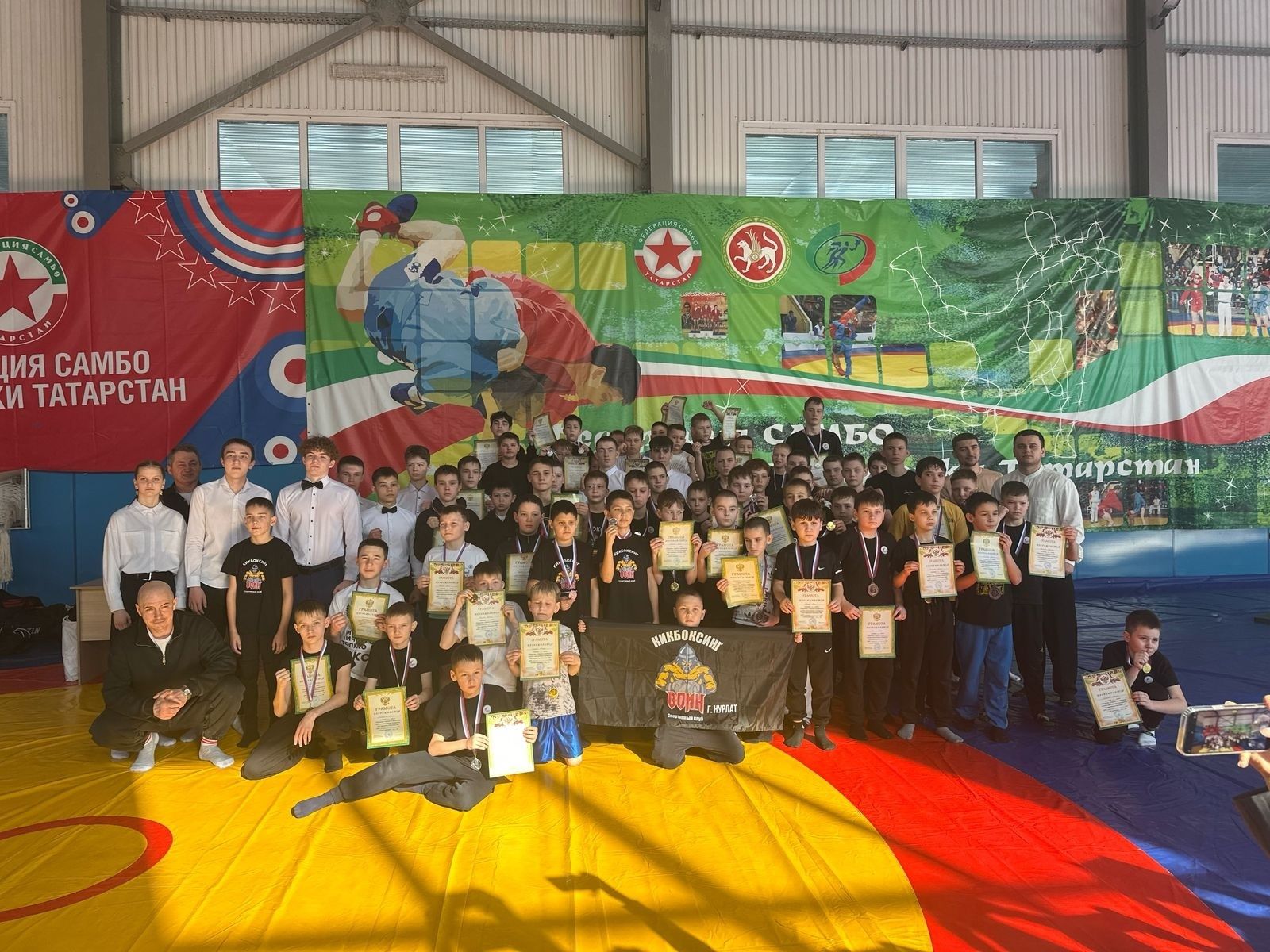 Первенство Нурлата по кикбоксингу: юные спортсмены сразились за звания лучших