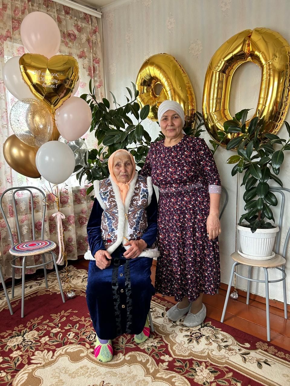 Уважаемая жительница деревни Ерыкла Халися Котдусовна Губайдуллина отметила 90-летний юбилей