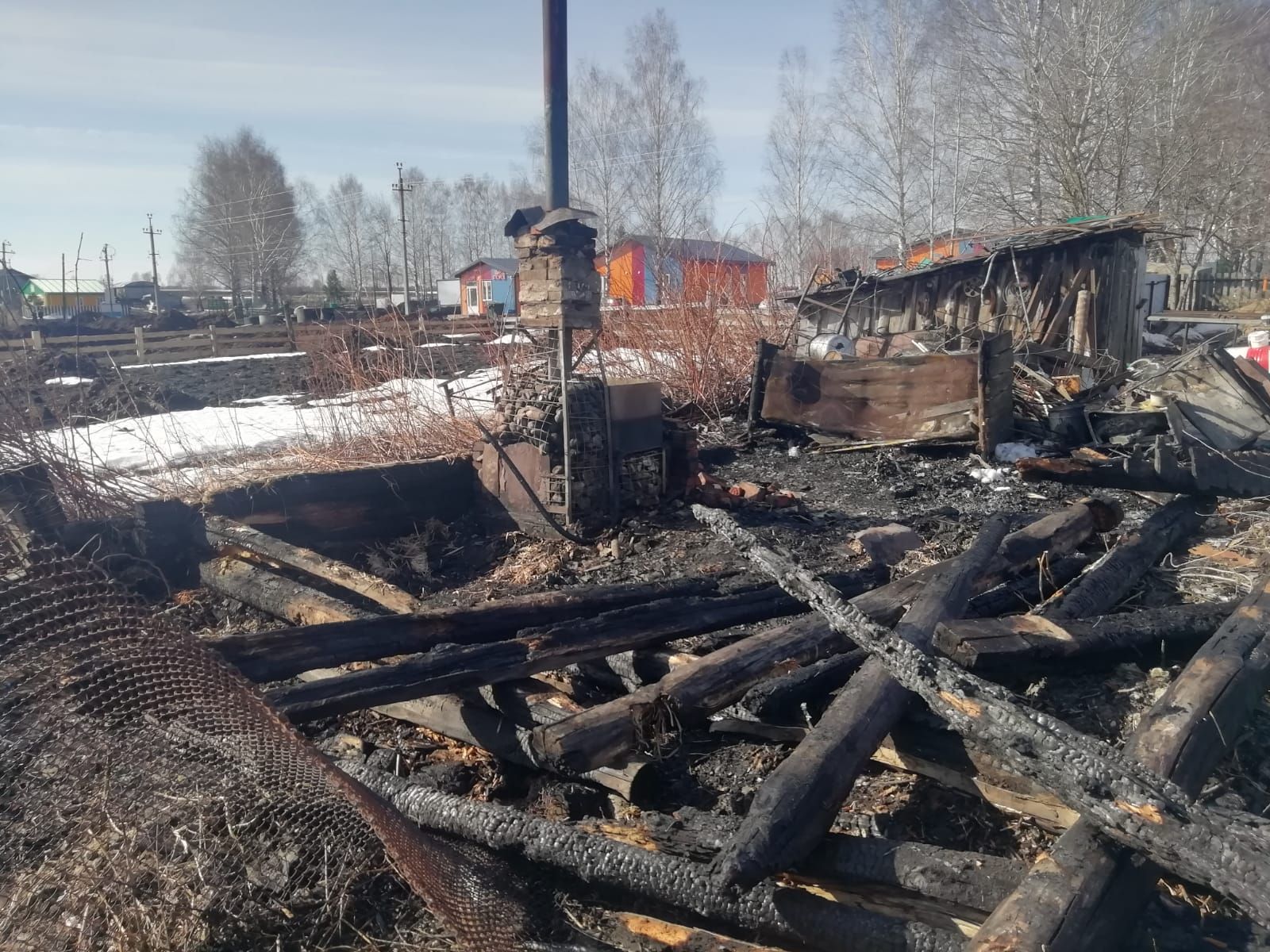 Баня в Новой Амзе  сгорела из-за нарушений правил пожарной безопасности