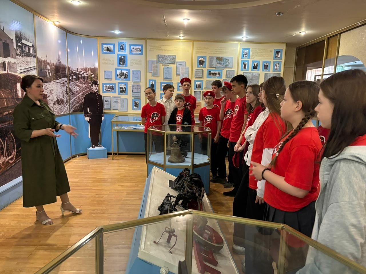 Юнармейцы школы №1 посетили музей истории Закамья