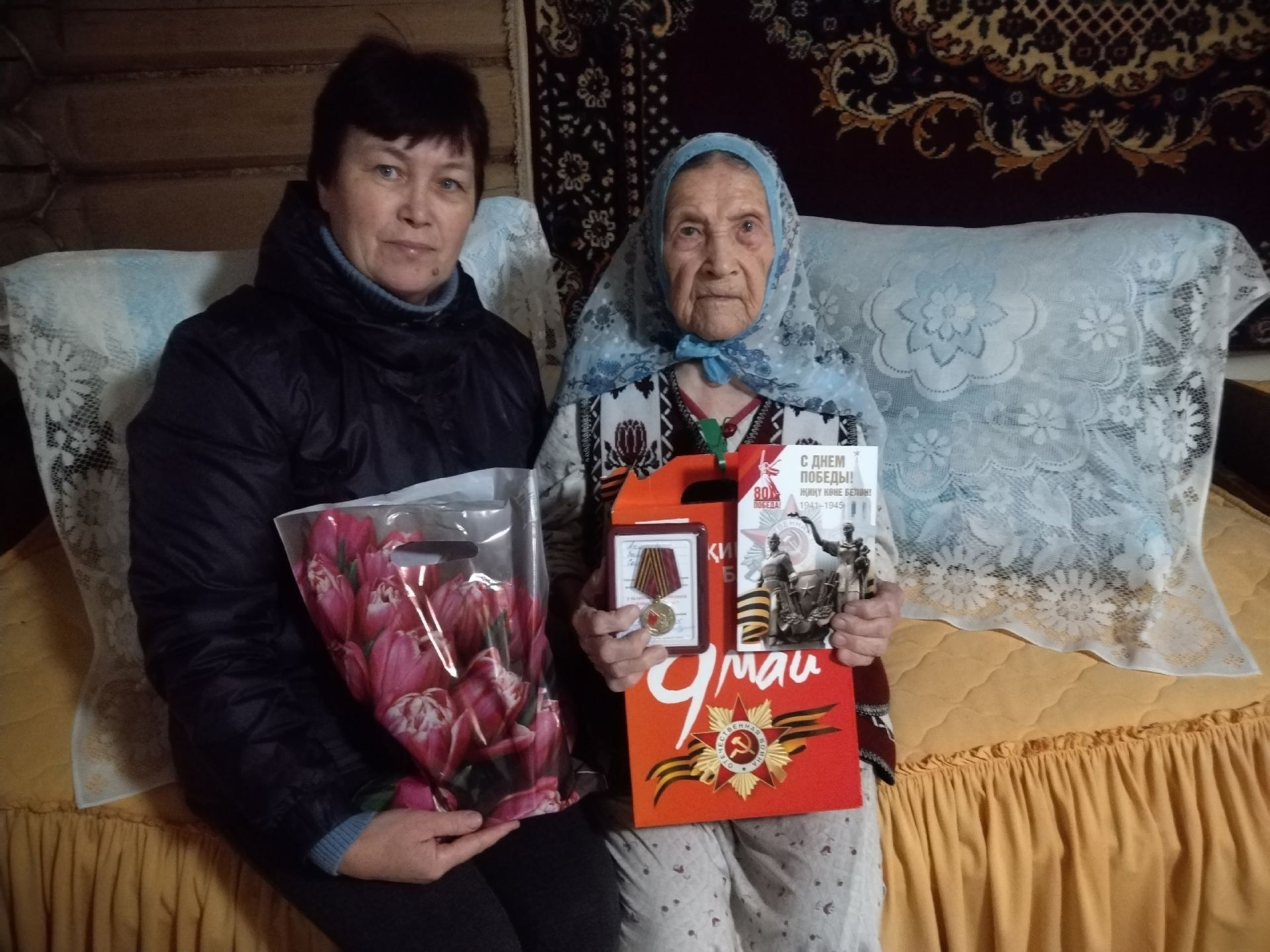 С благодарностью к героям: поздравления ветеранам ВОВ и семьям СВО в Курманаево