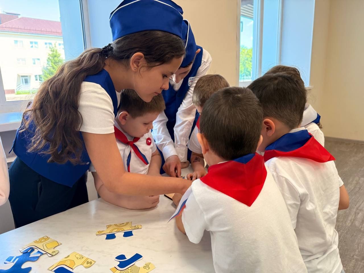 «Движение Первых» и ЮИД Нурлата провели обучающее мероприятие по ПДД для дошкольников