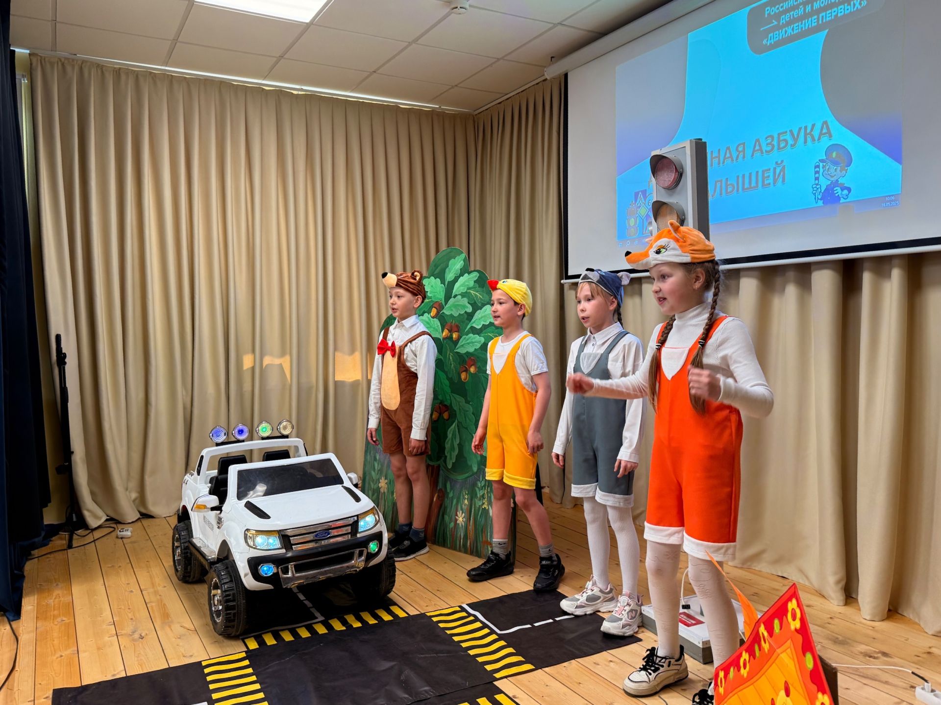 «Движение Первых» и ЮИД Нурлата провели обучающее мероприятие по ПДД для дошкольников