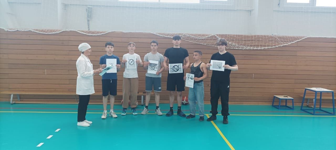 Спорт против табака: в спортшколе им. Г. Хусаинова прошли профилактические беседы